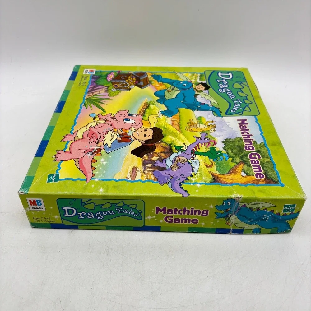 Dragon Tales Matching Game Milton Bradley Hasbro PBS Kids Vintage 99% COMPLETE